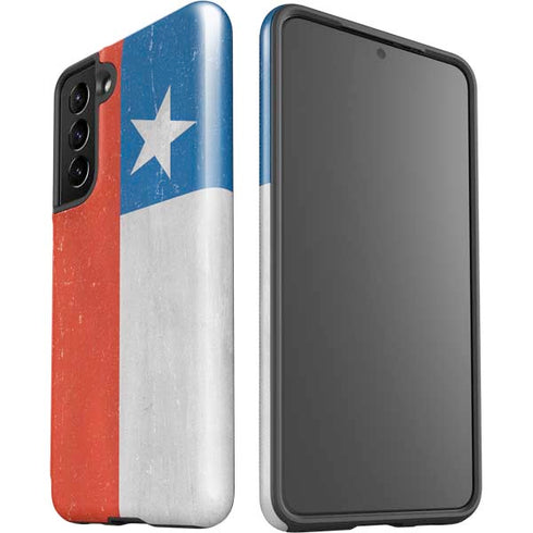 Chile Flag Distressed Galaxy S21 5G Pro Case